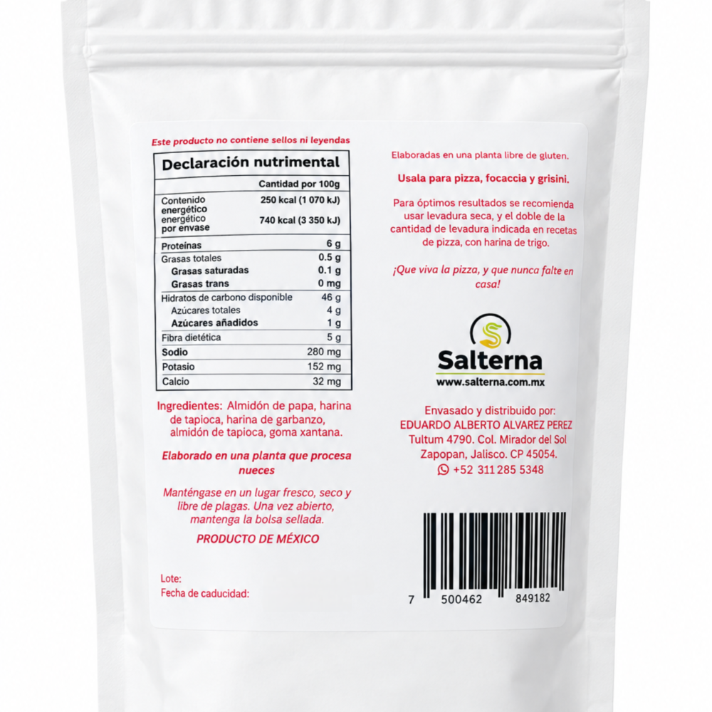 Harina para Pizza, Focaccia y Grissini - 400g - Imagen 3