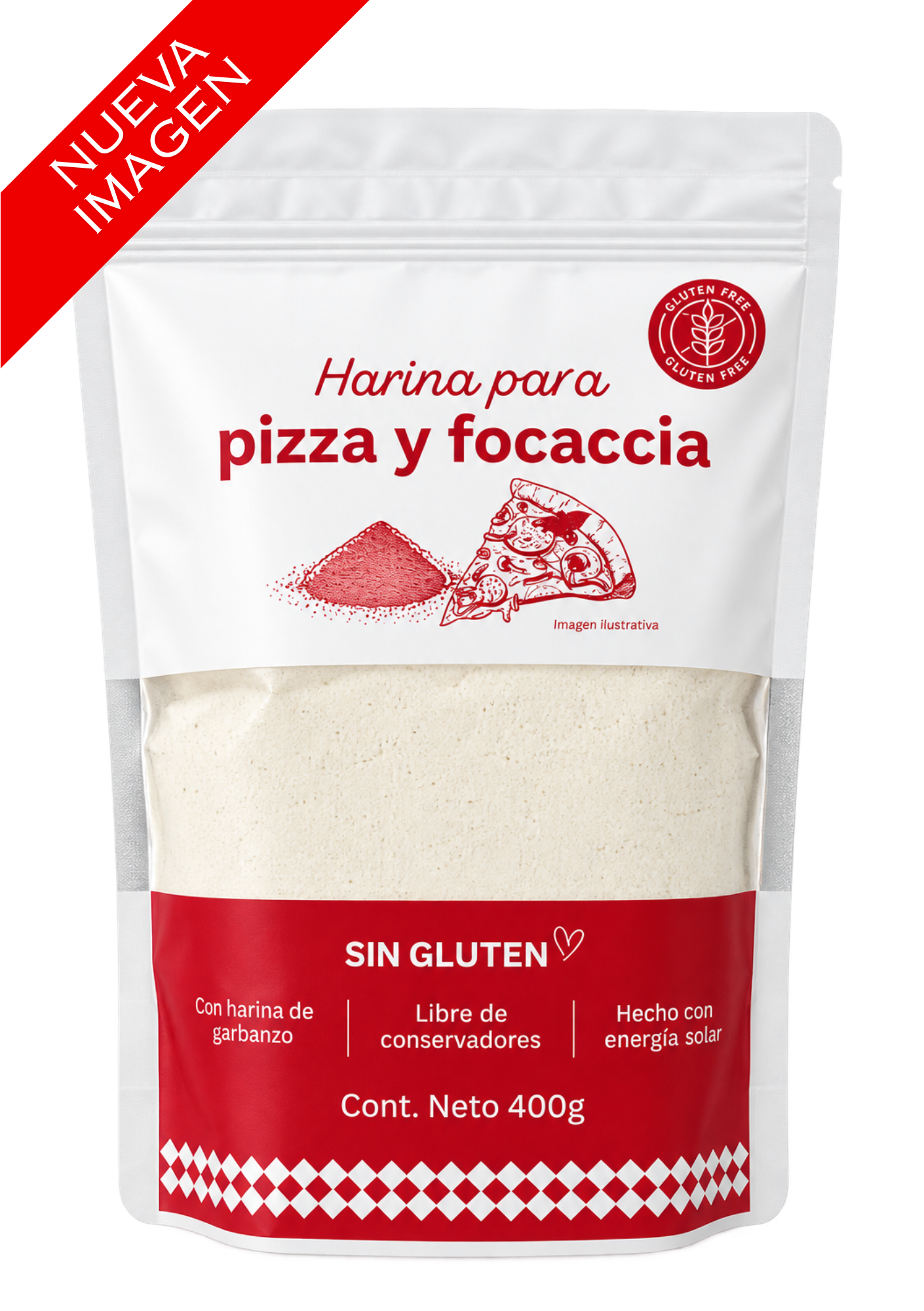 Harina para Pizza, Focaccia y Grissini - 400g - Imagen 2