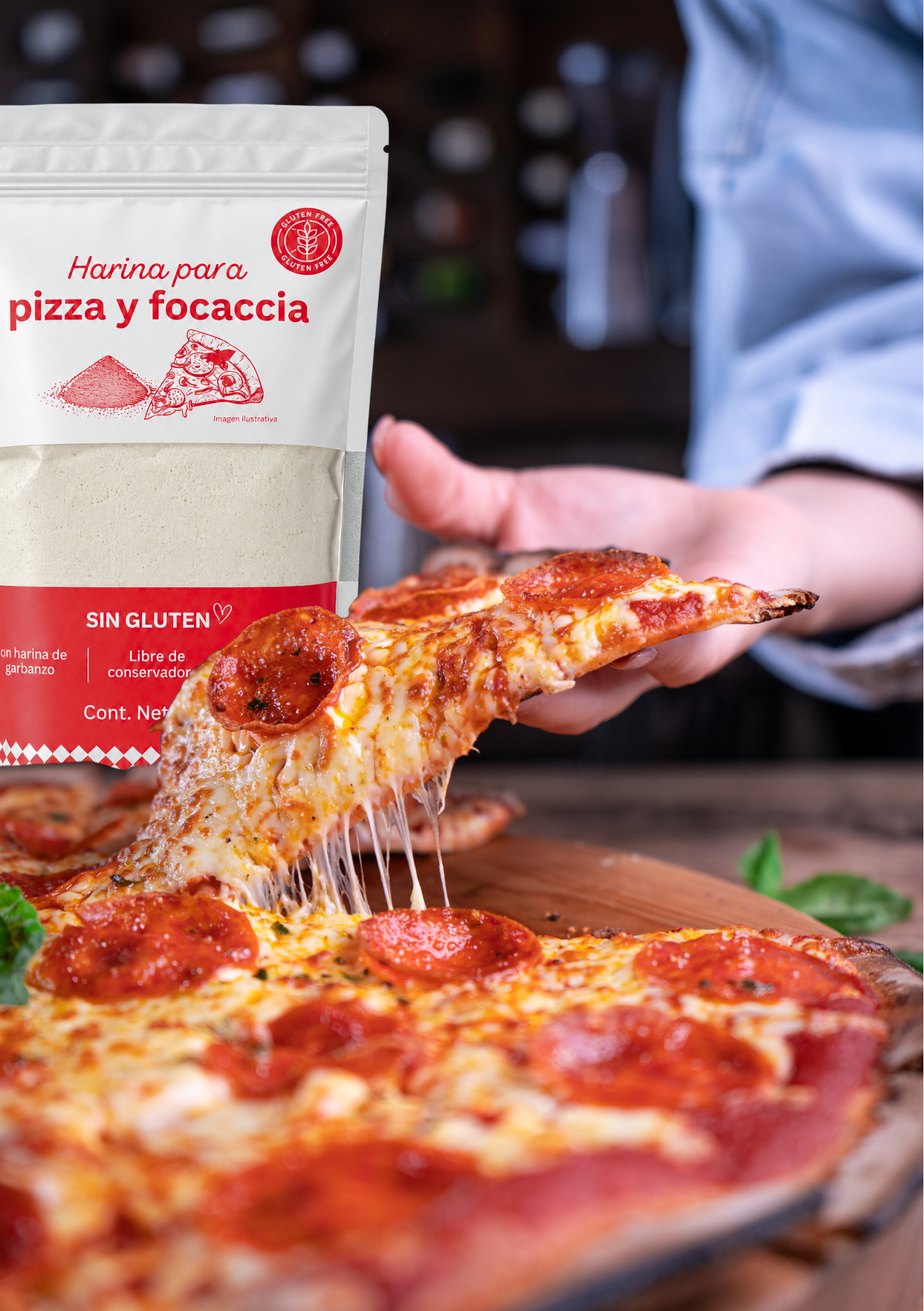 Harina para Pizza, Focaccia y Grissini - 400g - Imagen 5