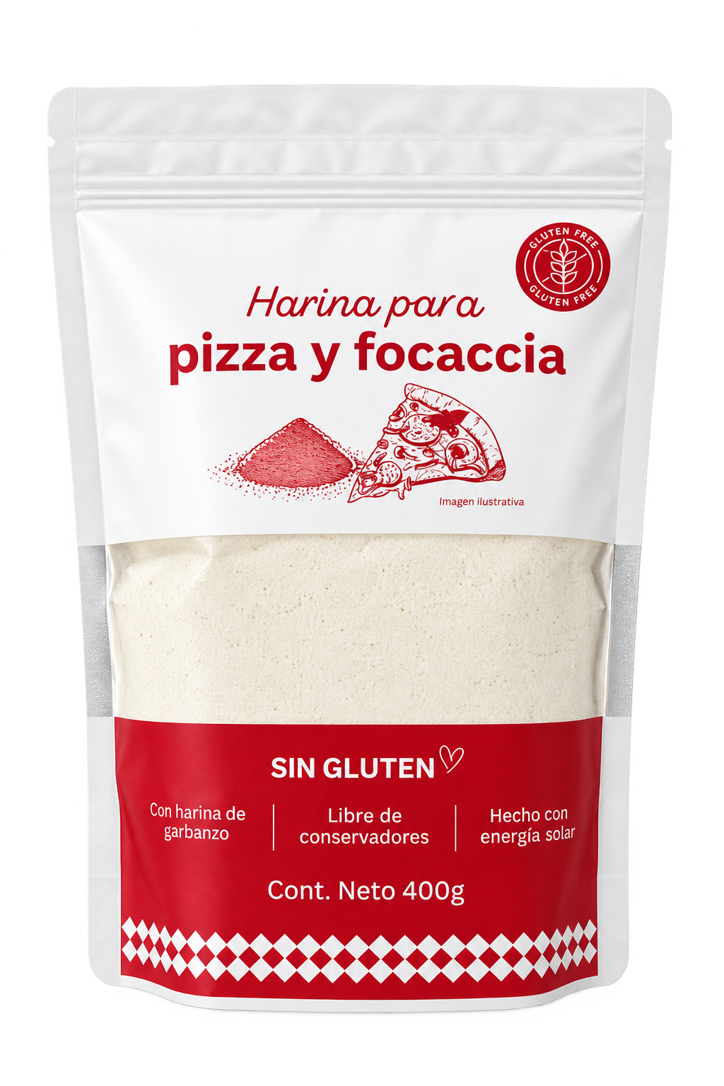 Harina para Pizza, Focaccia y Grissini - 400g - Imagen 4