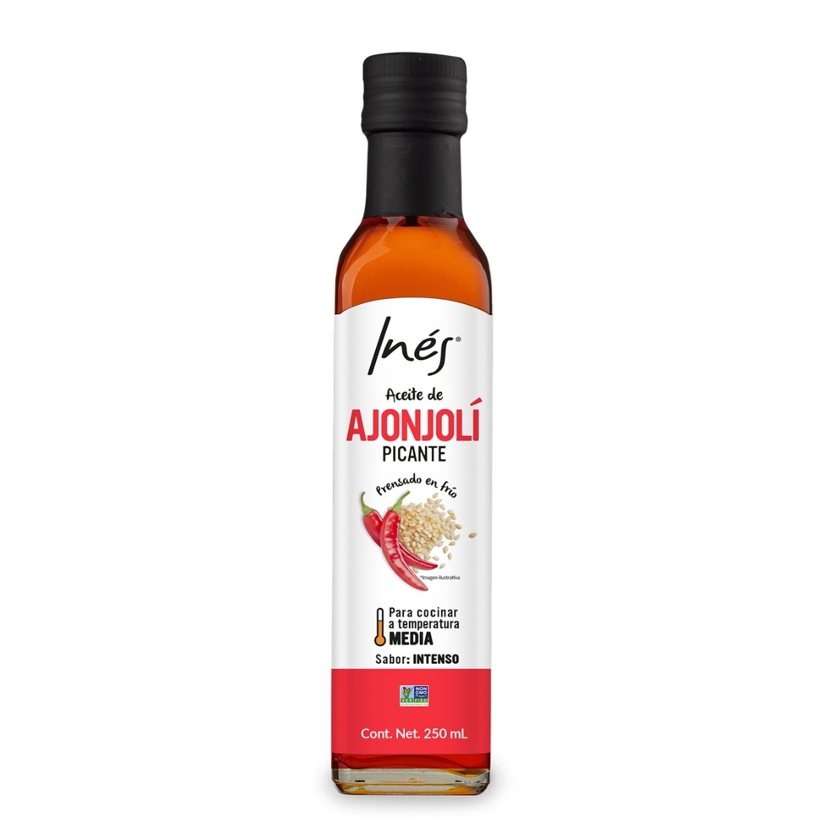 Aceite de Ajonjolí Extra Virgen Picante - 250mL