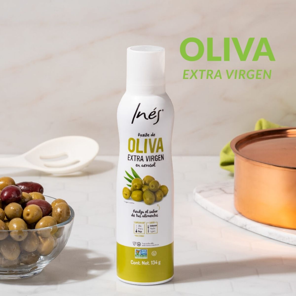 Aceite de Oliva Extra Virgen en Aerosol - 134g